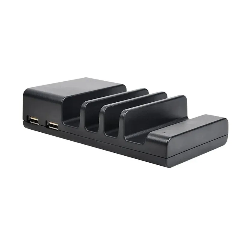 Multi Port USB Phone Charger Holder Fast Charging 4 Ports Station Dock Stand Hub Base för telefon/tabeller/Watch/Power Bank Charger
