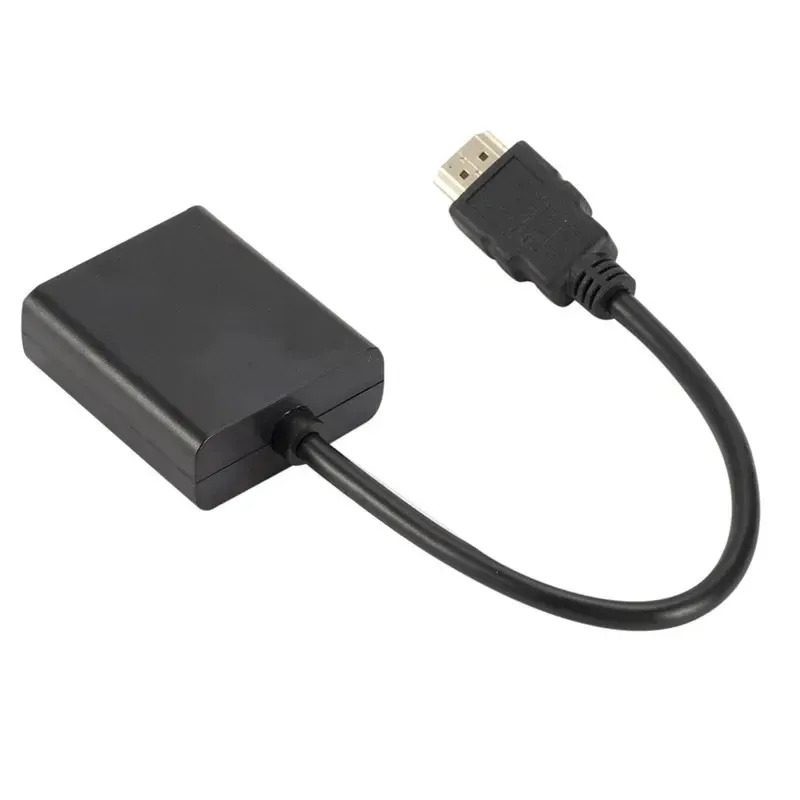 Adaptador compatible con HDMI para VGA HD Conversión Cable Salida de audio PC Cables de video Adaptadores VGA HDMI Compatible con la computadora portátil