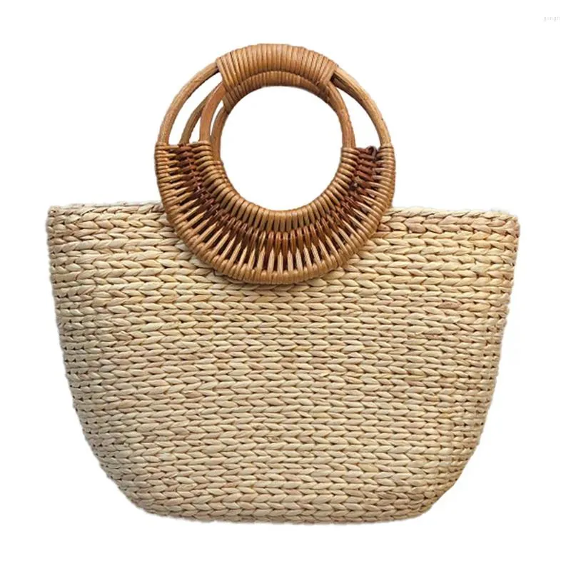 Tas dames strandtassen vintage stro casual wilde vakantie eenvoudige weven handtas voor 2024 bolsa feminina #s