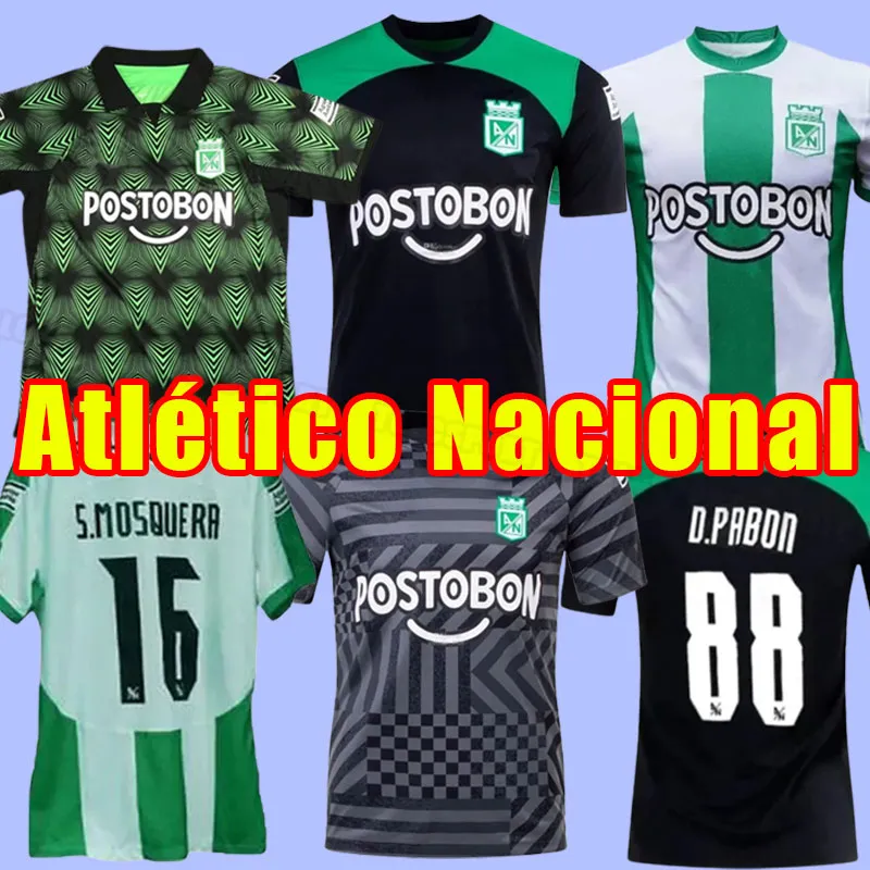 2023 Atletico Nacional Medellin Football Kit Shirt 23 24 Home D Pabon J Duque Da Costa Jarlan Roman Away Shirt S Mosquera Candelo Mens voetbaluniform