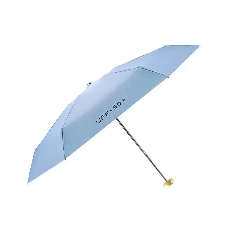 Mini Sun Paraplu Outdoor Small Pocket Rain Travel Paraplu Vinyl Folding Umbrella UV Bescherming Zonneschaduw Pocket Parasol