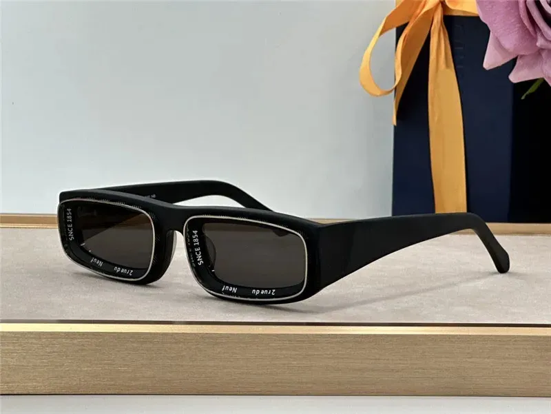 Прямоугольник Солнцезащитные очки черные серые затененные дизайнерские очки мужчины женщины летние оттенки солнечные солнечные луны de soleil uv400 очки