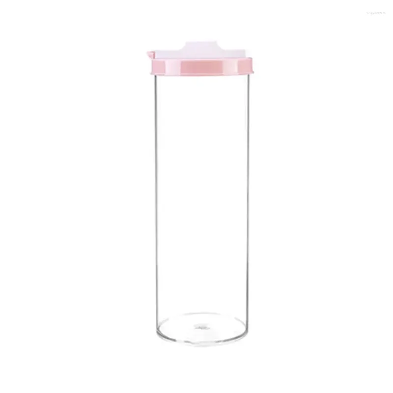 Bottiglie di stoccaggio 1 pc fagioli scatola trasparente per alimenti noodle alimentari per alimenti per la casa fruit e vegetale (rosa)