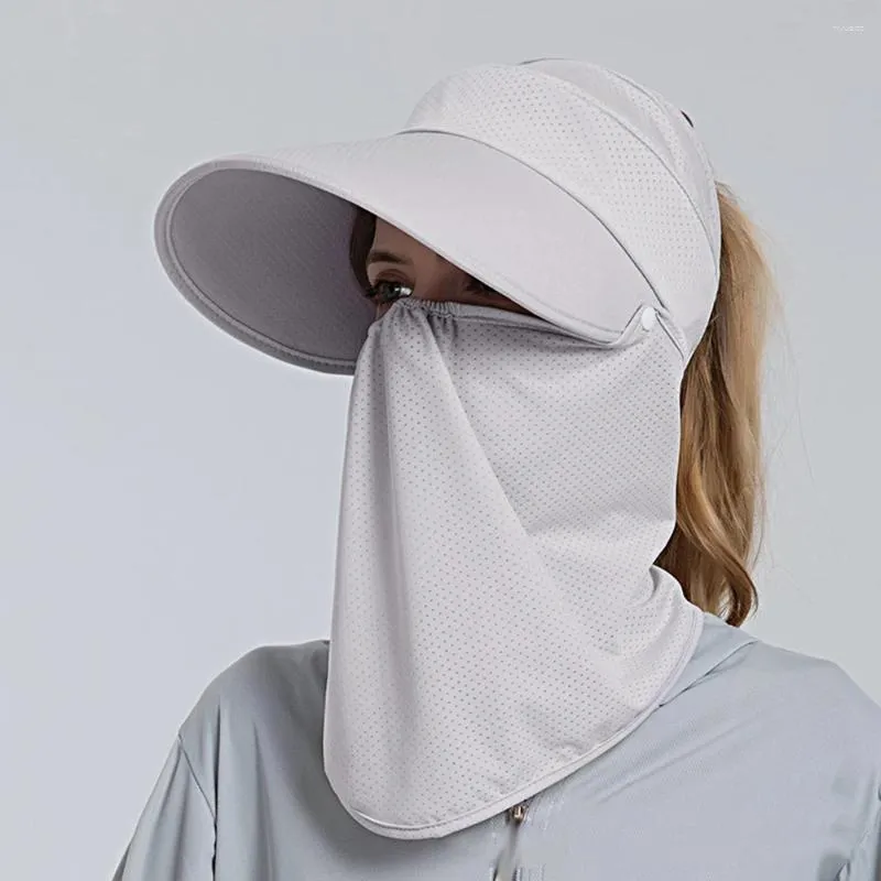 Wide Brim Hats Summer Neck Face Sunshade Sun Hat UV Protection Shade Detachable Breathable Baseball Cap Visor Beach