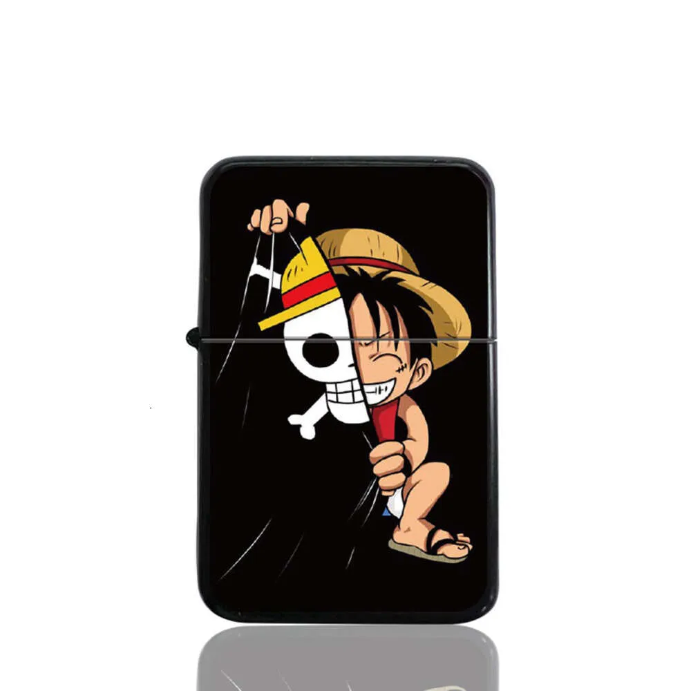 anime cigarette lighter Windproof Metal Kerosene Lighter for Cigarette Use with Custom Pattern,  Light Yellow Refillable Design from Dhgate Lighters