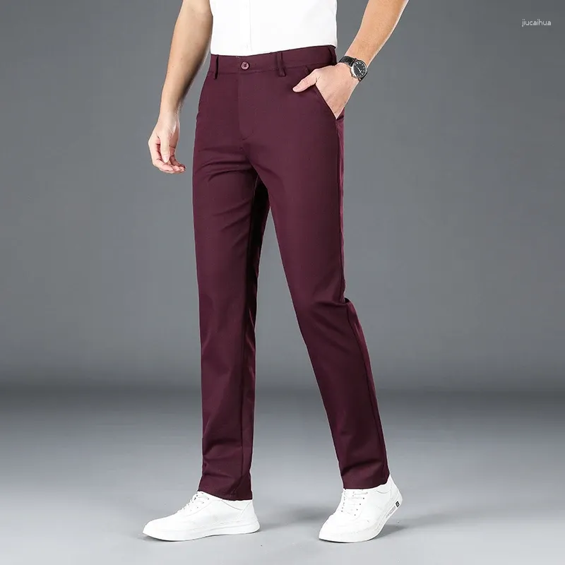 Burgundy pants business casual top