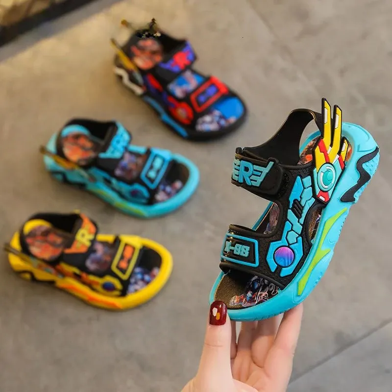 Caricatura De Sandalias: Sandalias Para Niños De Suela Acolchada