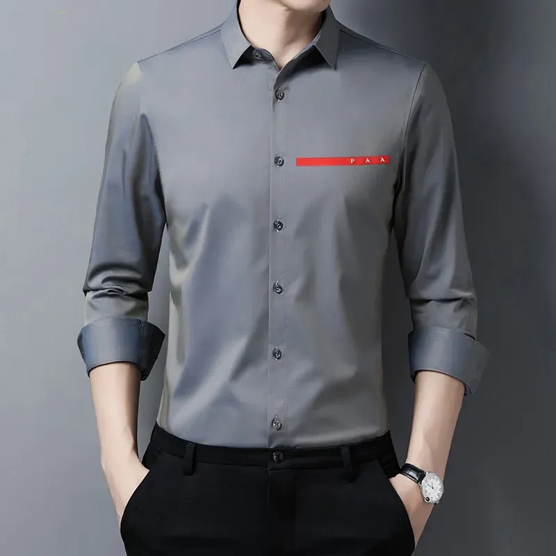 white christmas dresses Comfort Stretch Non-Iron Deco Dress Shirt with Contrast Trim main image 0