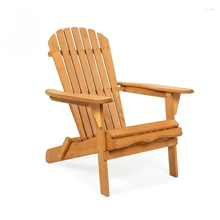 Figurki dekoracyjne dobrej jakości drewniane krzesła adirondack hurtowy basen zewnętrzny składany plażowy krzesło szezlonkowe Transat Plage