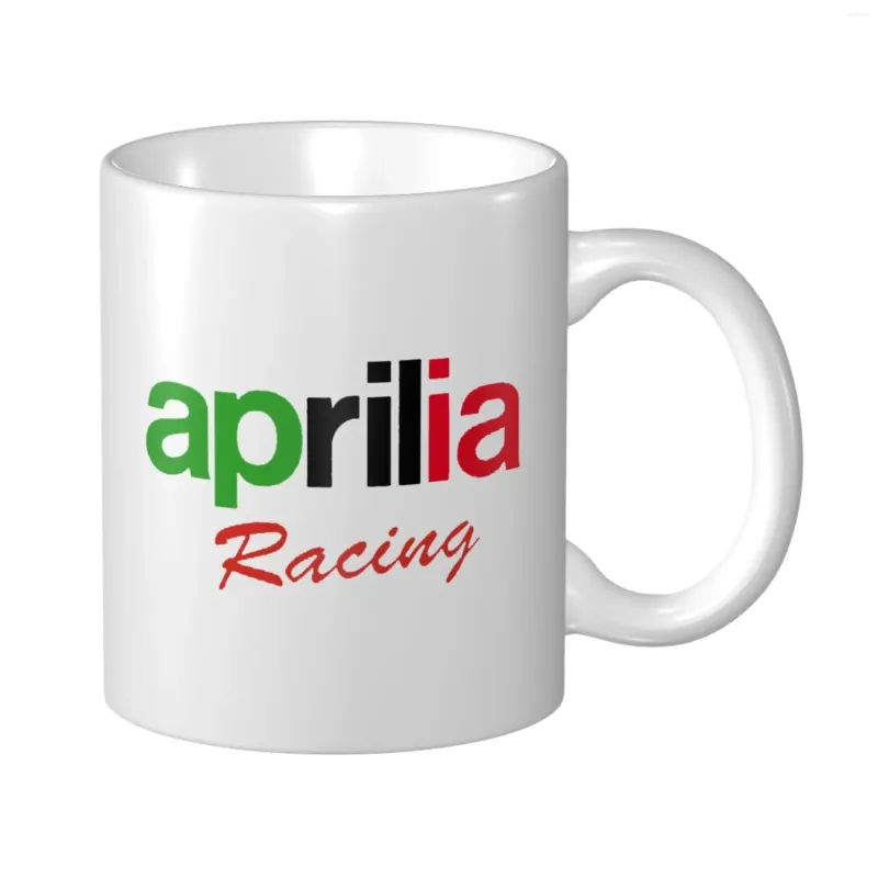 Mokken Aprilia Racing Coffee Eco-vriendelijke 11oz Ceramic Mug Fashion Tea Cocoa Milk Cup Nieuwheid Geschenken Personaliseerde Cups voor thuis