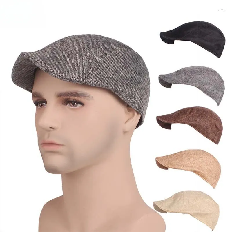 Berets Autumn Winter Femmes hommes Cap chapeaux British Western Style Woard Advanced Advanced Flat Classic Vintage Beret