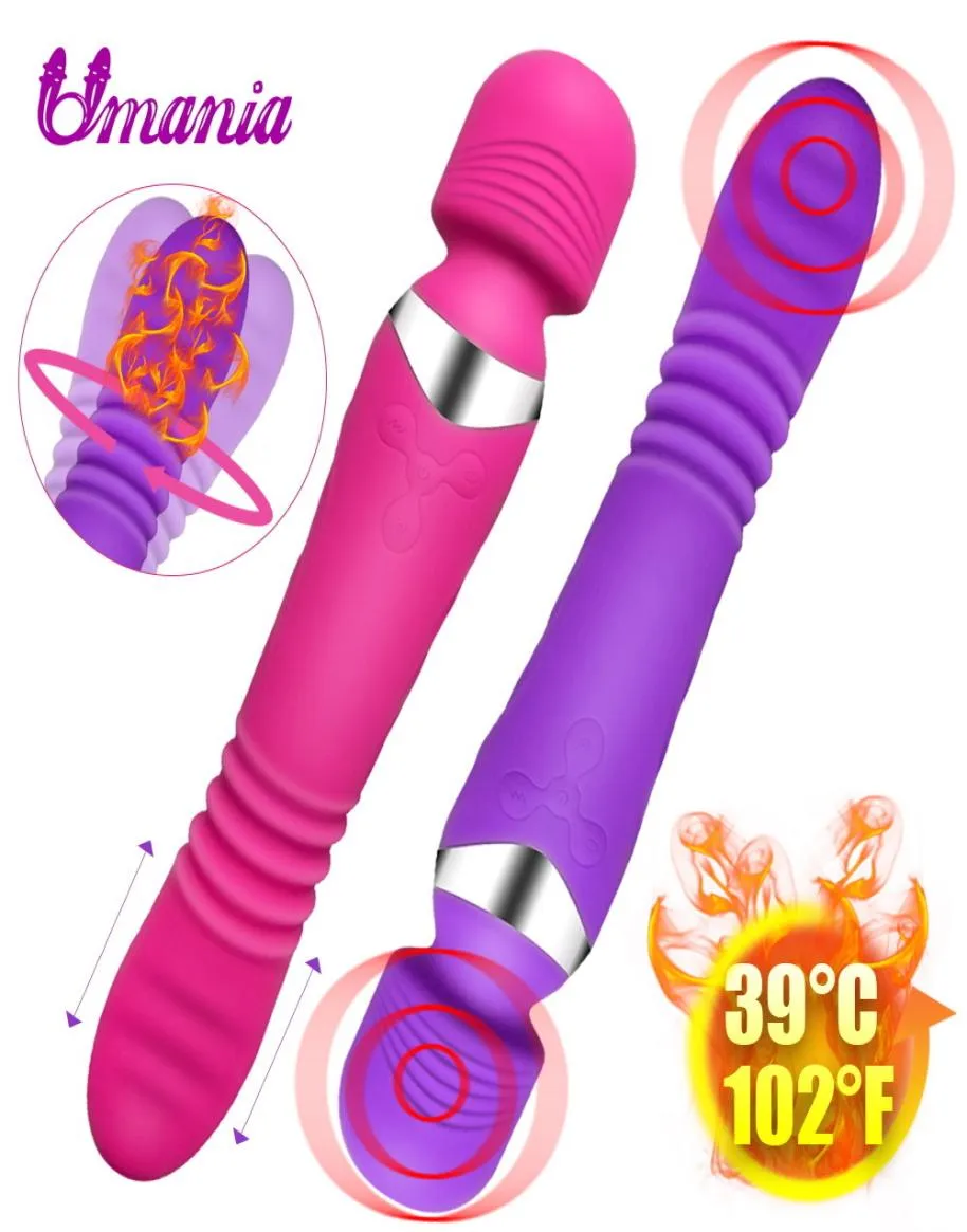 Aquecimento recarregável G Vibrador de ponto para mulher Double vibration vibrador MASSAGEM DO CORPO DE VIBRIMENTO TRABOYS SEXO PARA MUNIMAS Y1912172950502