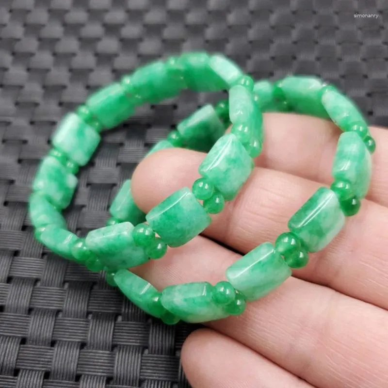 Strand Anhänger weißer Hintergrund Green Square Brand Armband Jade Handbuch