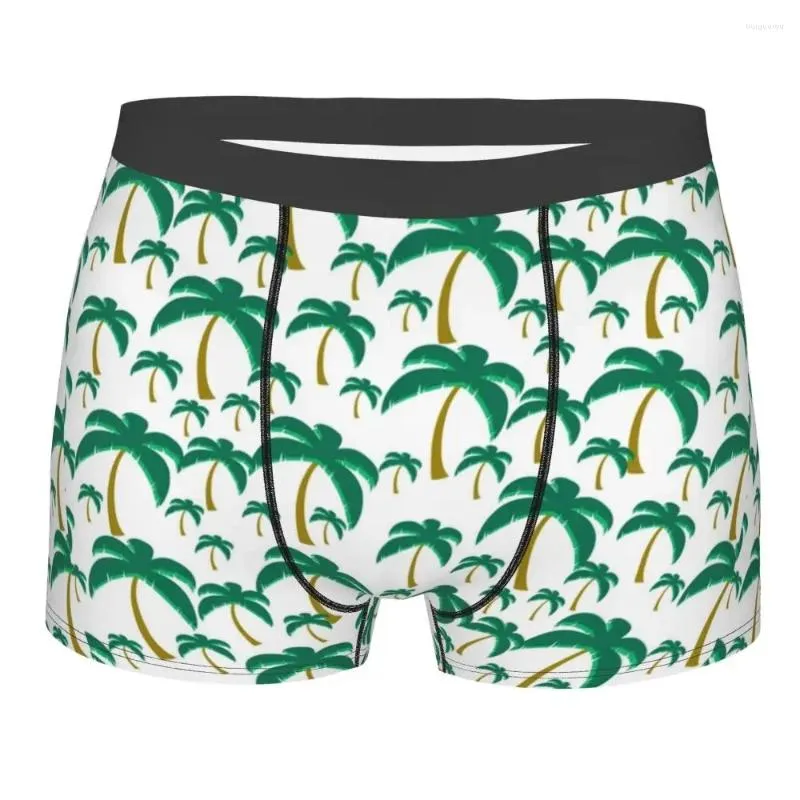 Sous-sliant pour hommes Hawaii Palm Tree Matter sous-vêtements Humour Boxer Shorts Male Breatchable