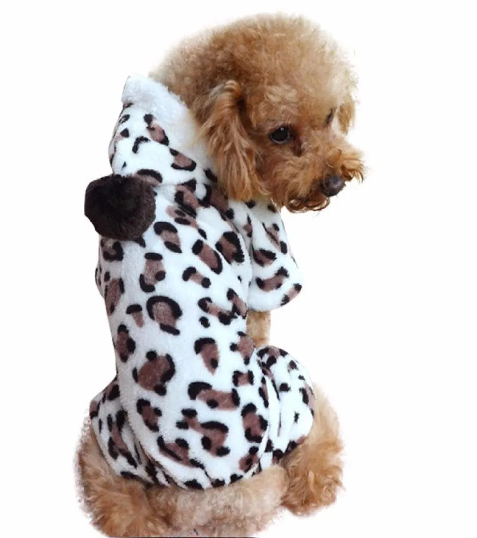 Hoodies de cão de lã Mulheres outono de inverno use macacão de estimação para animais de estimação roupas de cachorro para cães para cães cães pequenos com capuz de quatro pernas promovio4104261