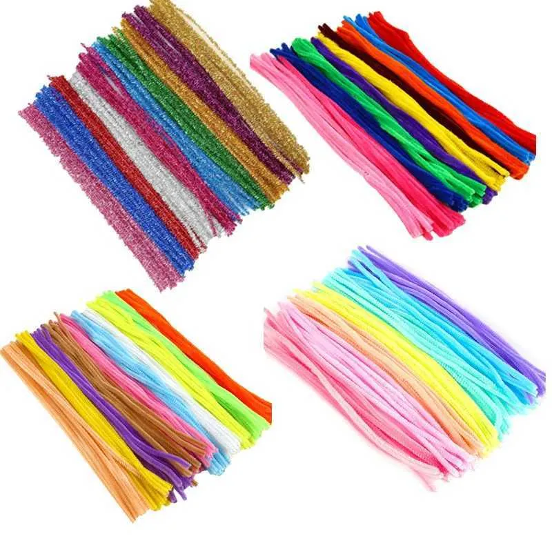 500pcs DIY Stuff Kid Creative Plush Chenille Sticks Stem Pipe Cleaner Hand Craft accessories child toys school art class part