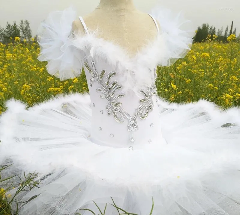 Scene Wear Children's Ballet Dance Dress Performance Costume Little Swan Kirt Girls 'Sling Tutu Pettiskirt