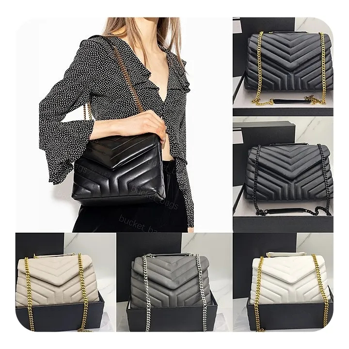 Espelho de qualidade Bolsas de crossbody Designer Mulheres bolsas Bolsa de gangueira de luxo Bolsa de ombro de luxo Bolsa de corpo Preto Pursa de corrente de prata de ouro Mini carteira dhgate