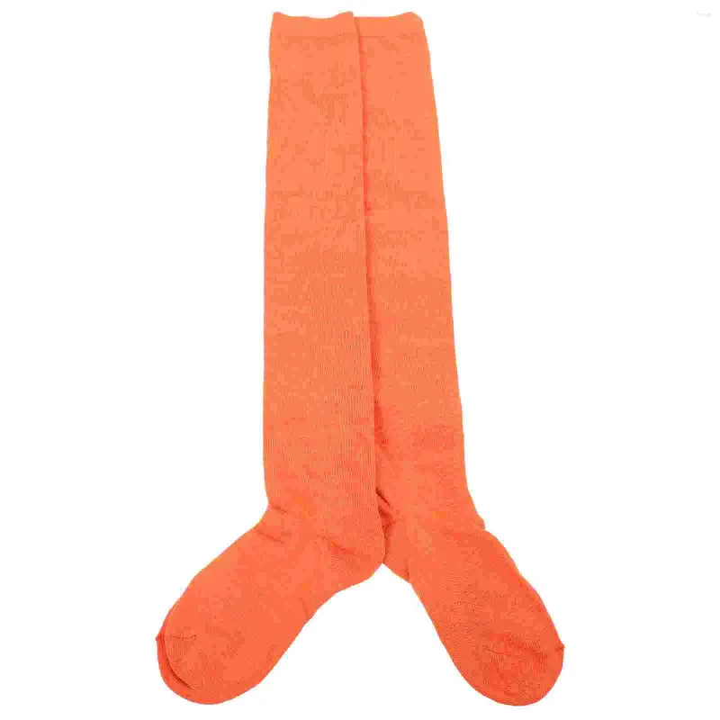 Women Socks Orange High Over The Knee Stocking For Girl Ordinary Thigh