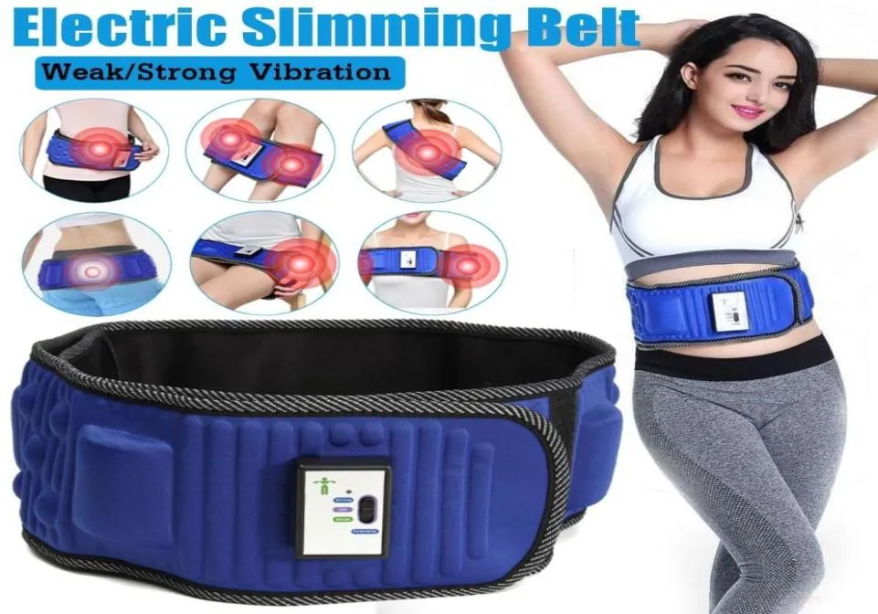Electric Belt Fitness Massage X5 Times Sway Vibration Abdominal Belly Muscle Midist Trainer Stimulator Y1912033996512