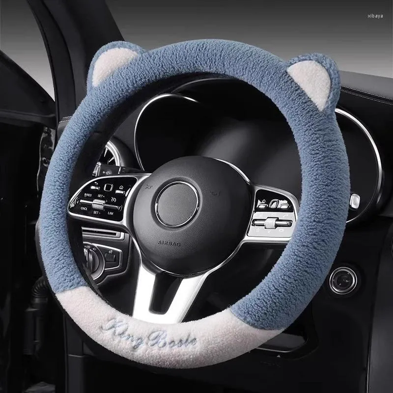 Steering Wheel Covers Car Cover Winter Plush And Warm High-end Cute For Men Women