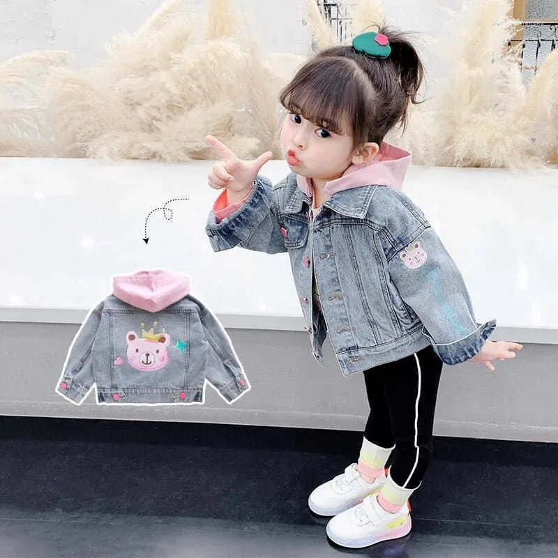 Jacket Jacket 'Jacket' Jacket Spring Clothes 2024 e Autumn Children Feres Forexled Style Korean Version Baby