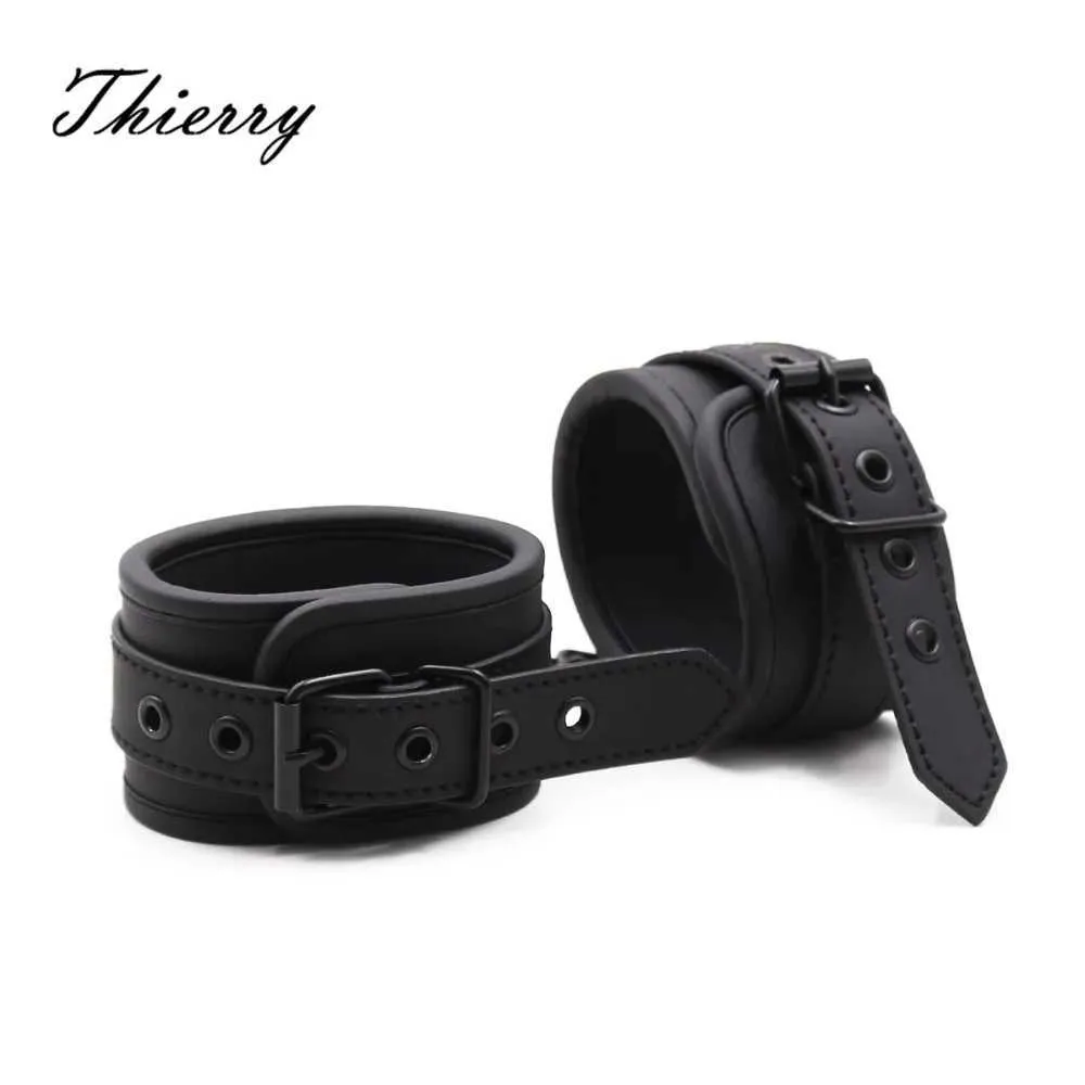 Other Health Beauty Items Thierry Adjustable PU Leather Wrist Ankle Binding Adult Game BDSM Exotic Accessories Q240430