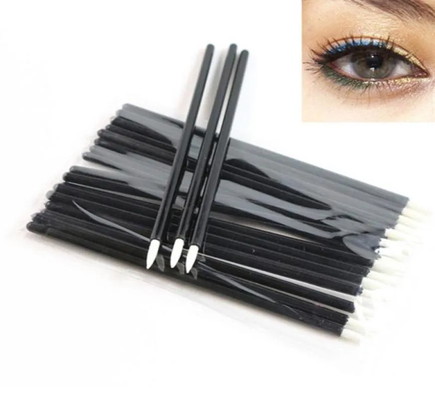 Nouveau professionnel 100pcs oneoff eyeliner maquillage Brush Eyeliner Eyeliner Wand Applicator Makeup Bross 260V8460818