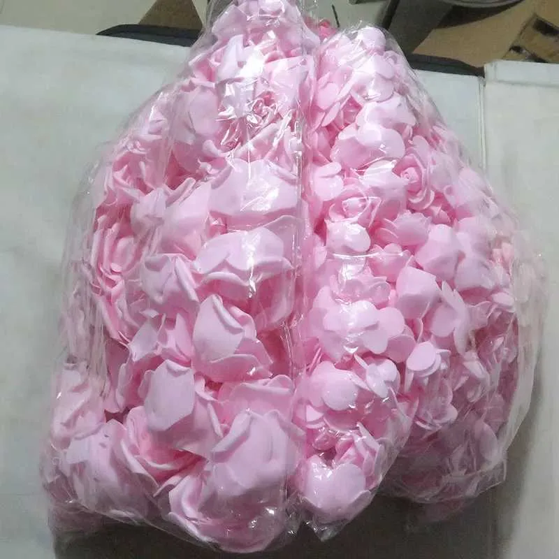 100/500/600pcs of 7cm 3.5cm PE foam Rose Head artificial Flower Large pink foam flowers DIY Bridal flower bouquet wedding decor