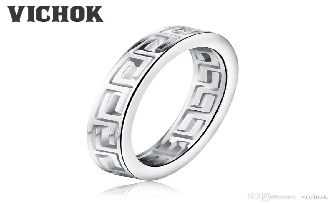 Einfache hohle Bandringe 316L Edelstahl Biker Ring für Frauen Männer Mode Luxusschmuck Anel Maskulino Anilllos mit Box3525374
