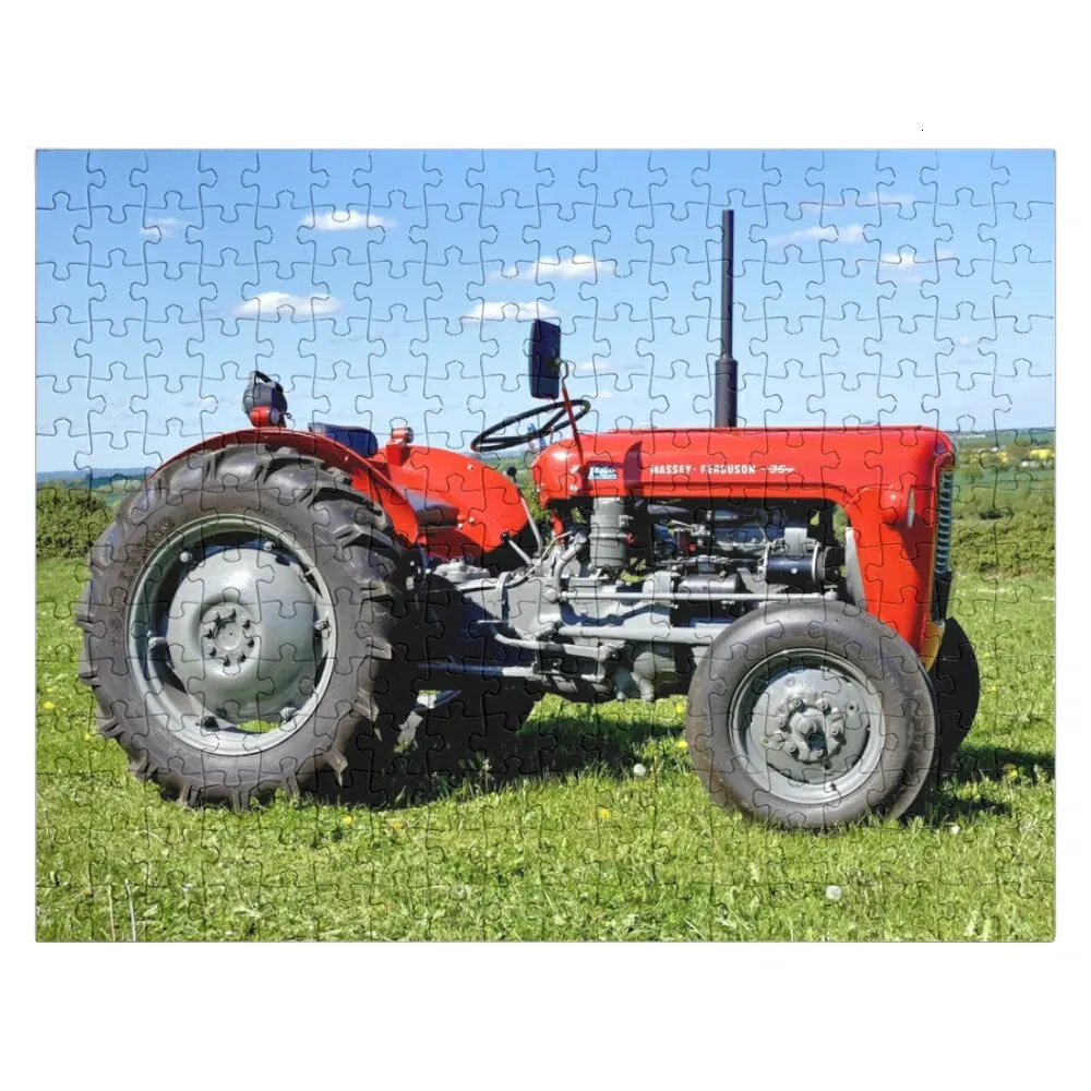 Massey Ferguson 35 Tractor Jigsaw Puzzle Toys For Children Personalized Gift 240428