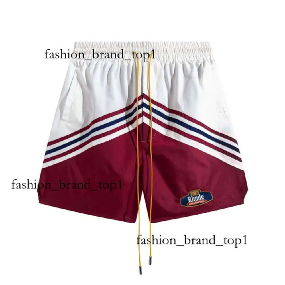 Homens respiráveis homens de praia rhude casual short msh pista respirável shorts de tamanho grande na cintura shorts de cordão grátis frete rhude para shorts preto e branco 5727