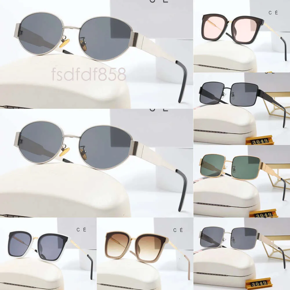 Mulheres masculinas para designer CE Brand Glasses unissex Viajam óculos de sol preto praia cinza praia adumbral moldura europeia Óculos de sol Lunette Sun
