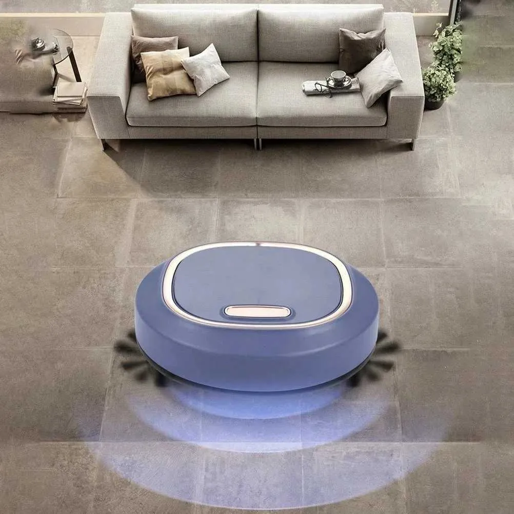 Vacuümreinigers Nieuwe Super Quiet Wireless Cleaner Robot 3-in-1 reiniging en slepen thuisvloer Tapijt Q240506