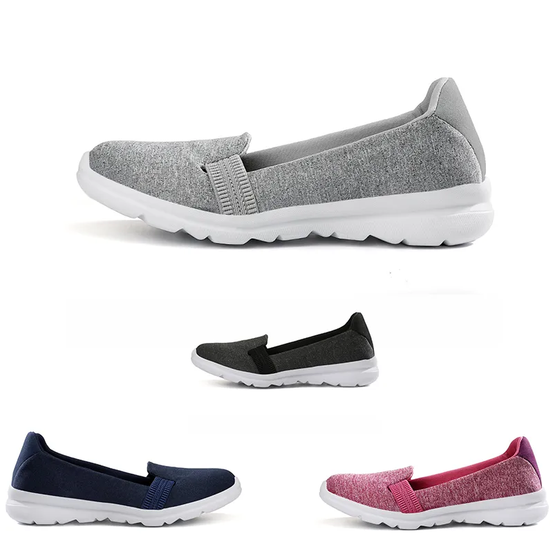 Frete grátis Women Running Shoes Running Anti-resistente ao conforto azul preto cinza rosa treinadores femininos esportes