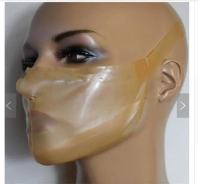 100 transparente Latex -Haubenmaske Halloween Hood Maske Gummi -Maske Kostüme Reps9127684