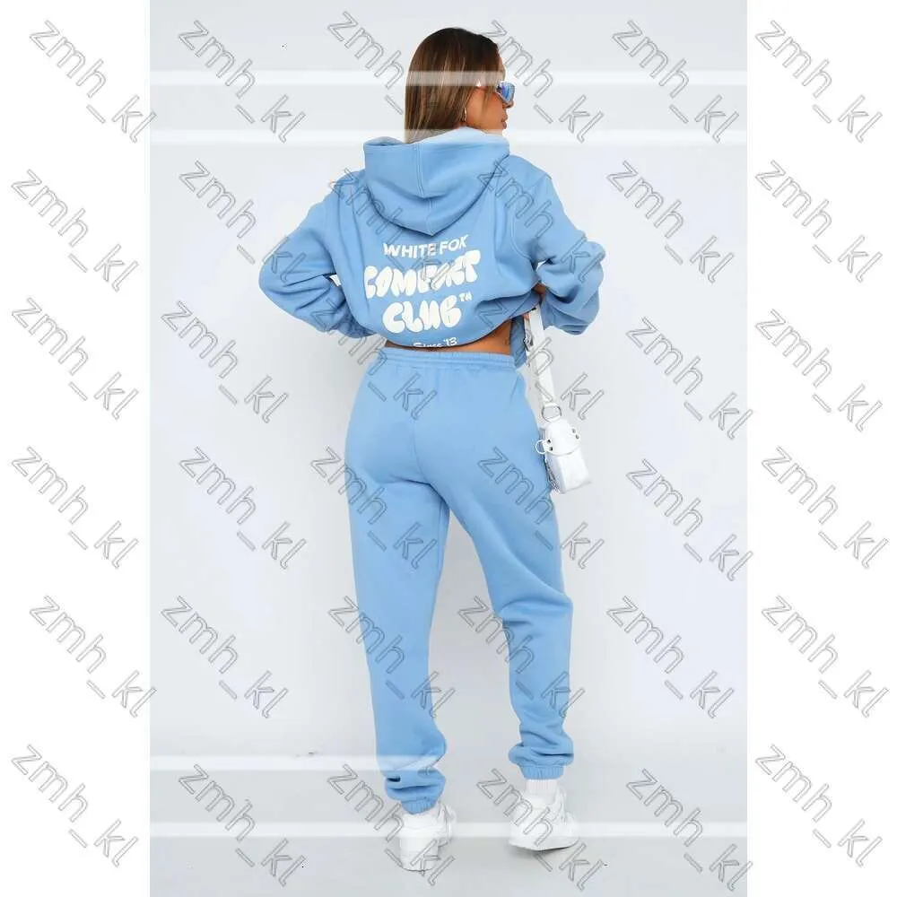 White Foxx T-shirt Femmes Suit nouveau designer Tracksuit Fomes Fashion Fashion Spory Two Piece Set Pantals Suit de jogging décontracté OFF Whiteshoes Shirt Whitefox Hoodie 845