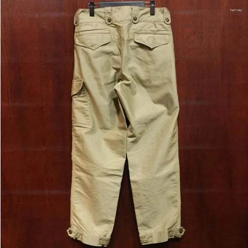 Męskie spodnie Meimei Domowy styl wojskowy z lat 40. XX wieku 9 punktów spodni rejestrujący ogólnie