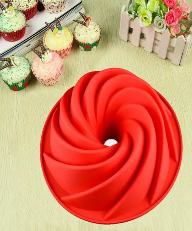 Utile grande forma a spirale bundt pane pane cioccolato panetteria silicone pane pavattolo da padella per teratura da forno fai -da -te strumenti da forno5082429