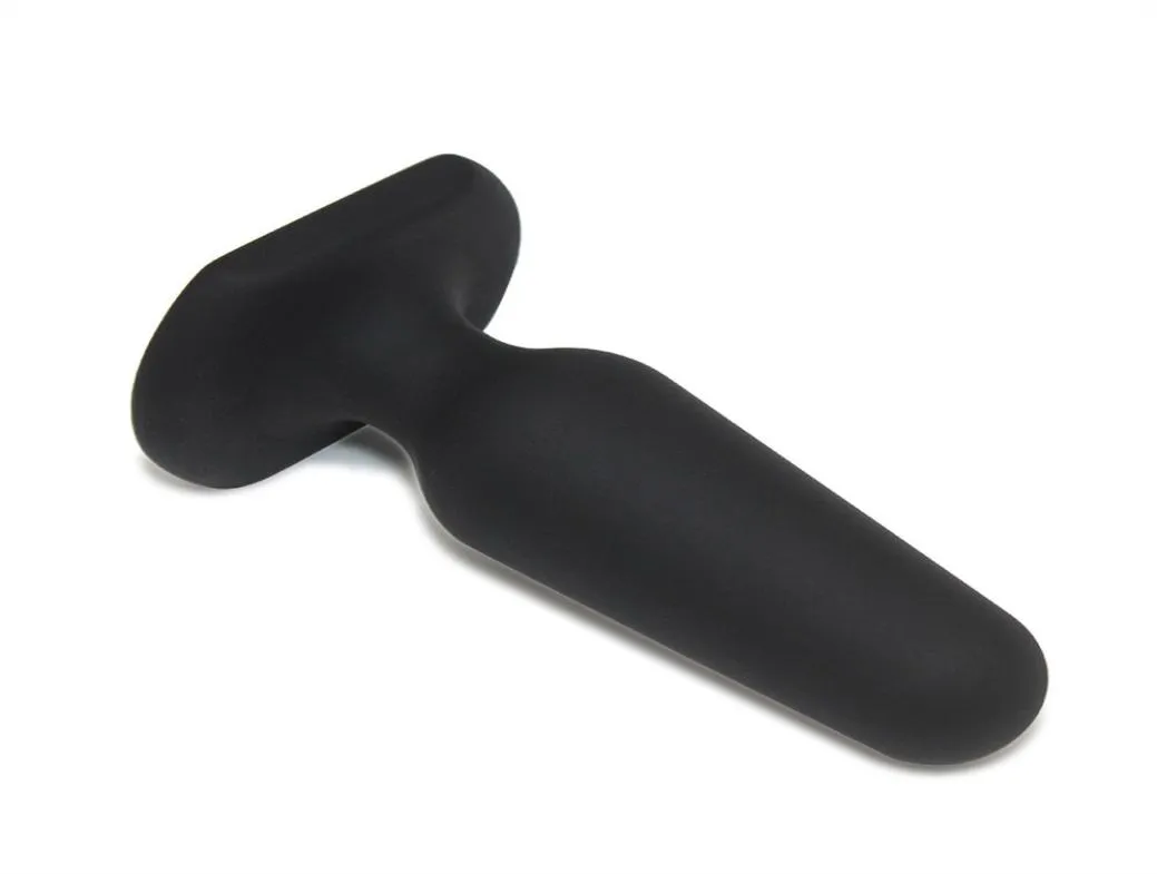Anal tapón de tope silicona negra prostata masaje g spot estimulador juguetes sexuales para parejas A801 12 S10244841700