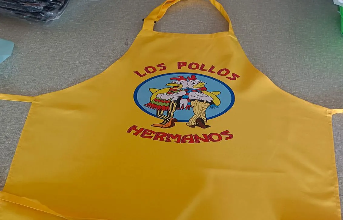 Aprons Breaking Bad LOS POLLOS Hermanos Apron Grill Kitchen Chef Apron Professional for BBQ Baking Adjustable 2209207898168