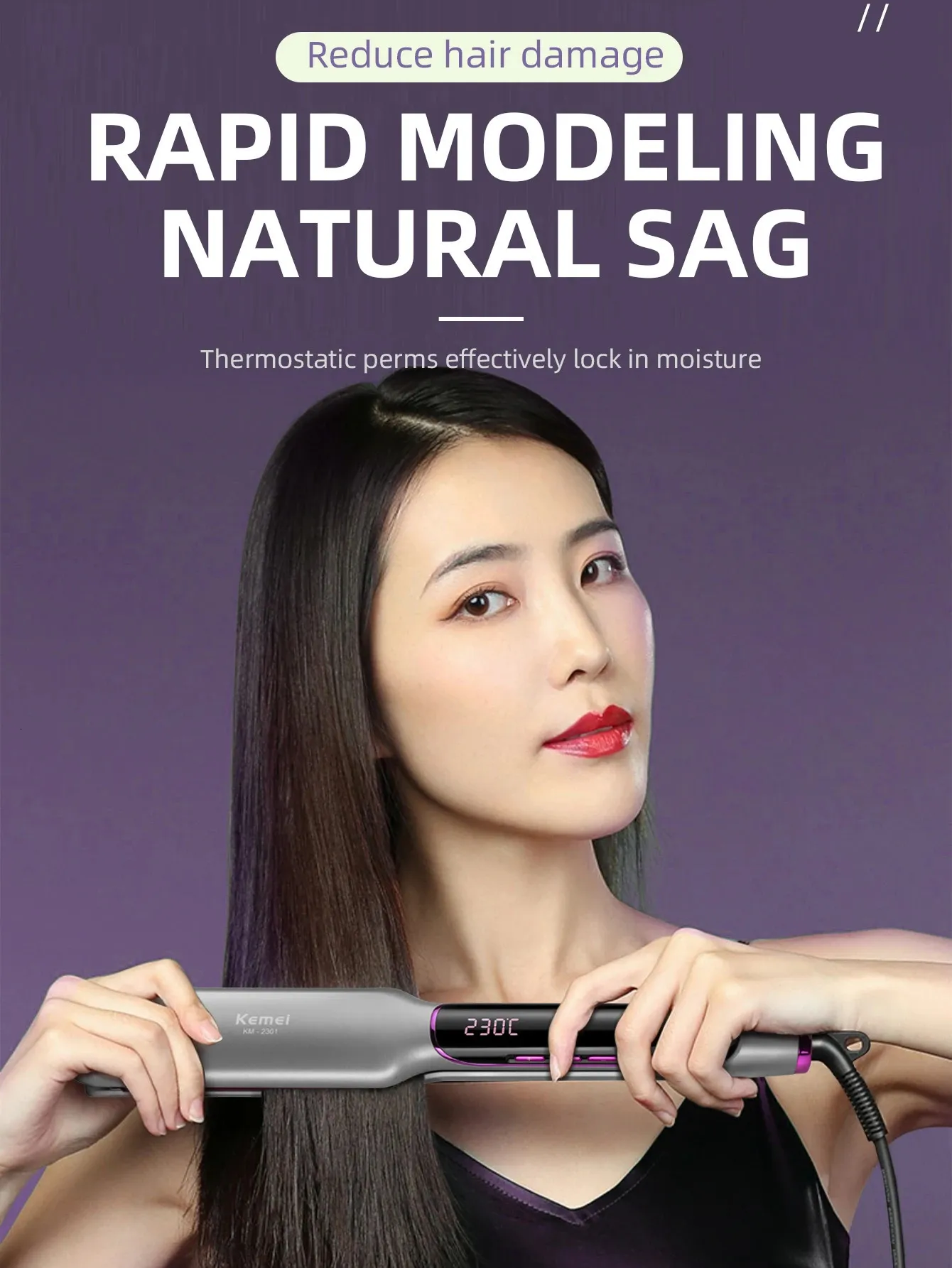 Kemei professional hair iron store