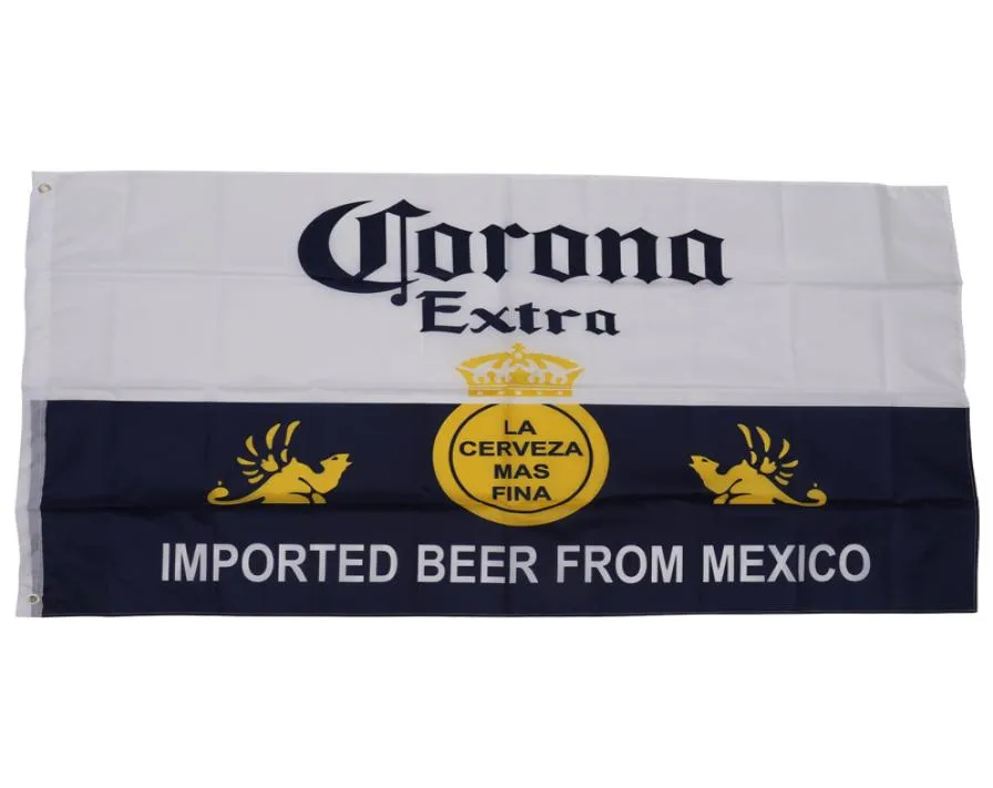 Cerveja extra importada Corona da bandeira do México Novo 3x5ft 90x150cm Bandeira de bandeira de poliéster 1438998
