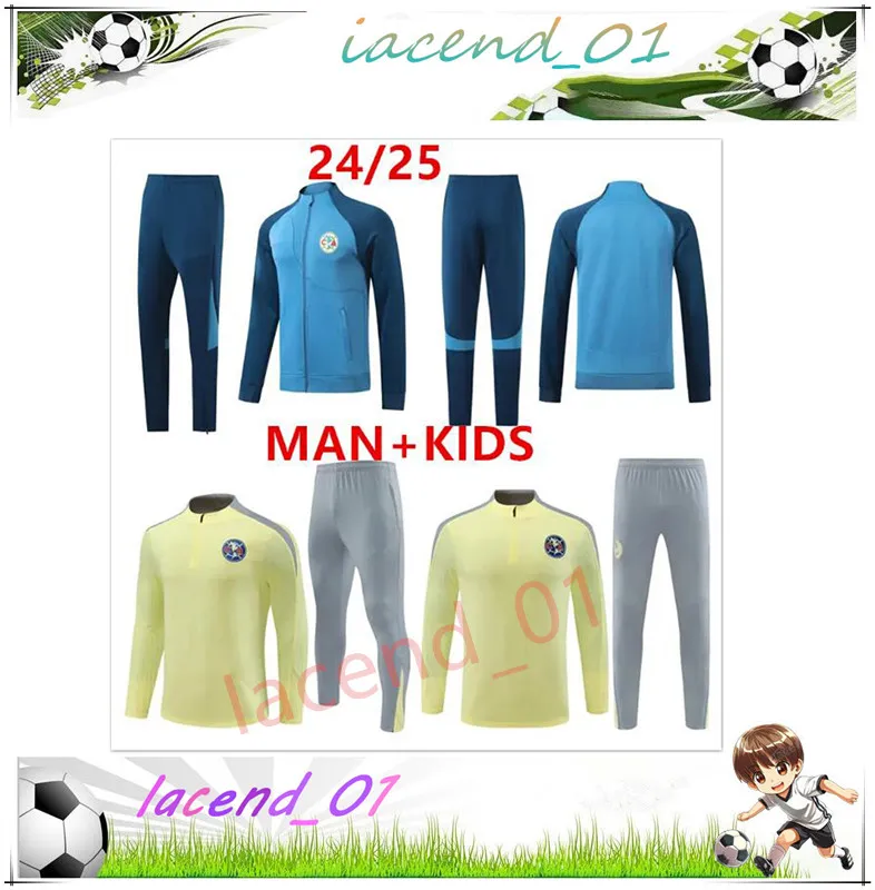 Club America Tracksuit /25 Adult Kids Soccer Training Suit: Dos Santos,  Sambueza Style Football Jacket Survetement