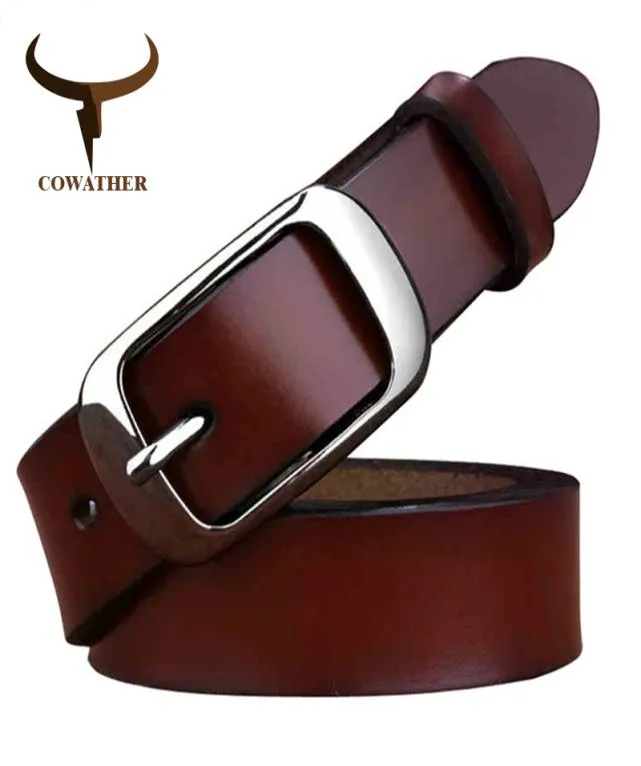 Cowather Luxury Cow Echte Ledergürtel für Frauen Neue Jeans Female Belt Fashion Design Fancy Women Gürtel CX2007168068240