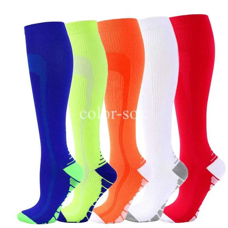 Socks Hosiery Compression Socks Blood Circulation Anti-Fatigue Comfortable Graduated Compression Stockings s Cycling Socks Sports Socks Y240504
