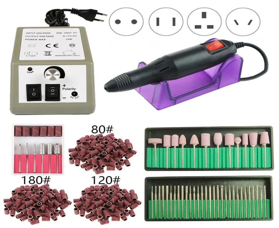 20000RPM Electric Nail Drill Machine Set Milling Cutters for Manicure Pedicure Tips Gel Remover File Strong Nail Drill Equipment4069692