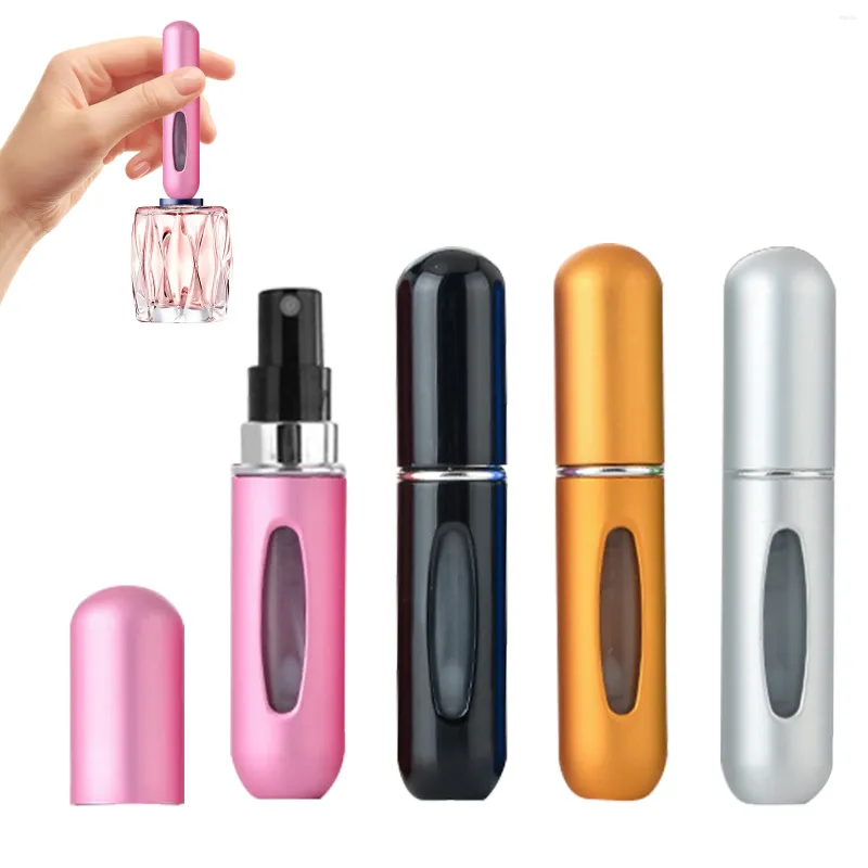 Opslagflessen 4 pc's parfum atomiser navulbare spuitfles reizen lege containerololution dispenser make -up