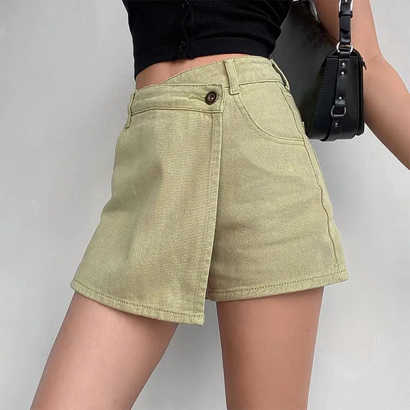 Skirts Mini Skirt For Women Ladies High Waist Sexy A Line Short Irregular Symmetry Split Bottoms Daily Commuting Versatile