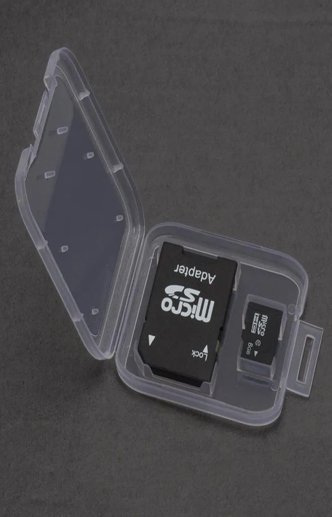 Geheugenkaartkasthouder Doos opslagbox voor SD TF -kaart Plastic standaard SDHC Box Case4514279